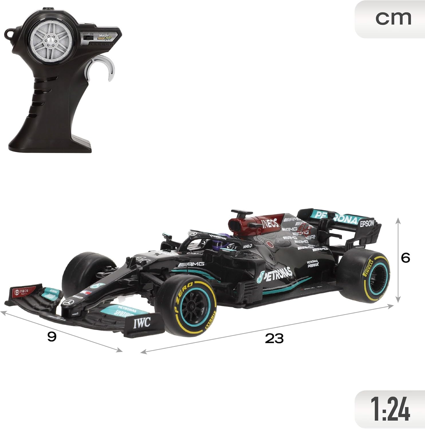 F1 Mercedes W-12 1:24 RC: imagen 3